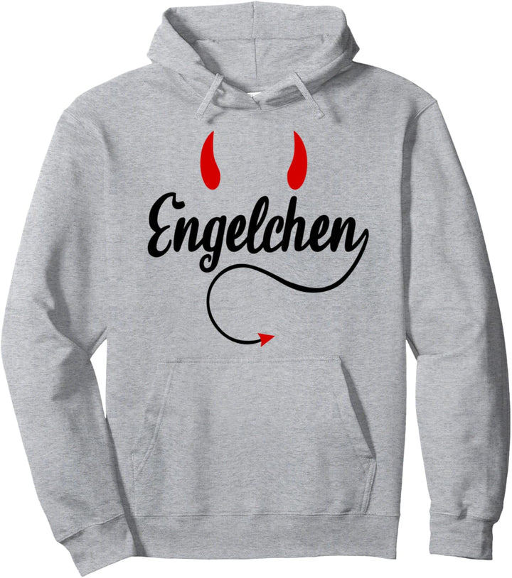 Engelchen Teufelchen Partneroutfit Partnerlook Engel Teufel Pullover Hoodie