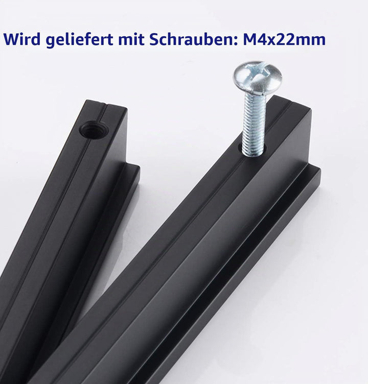 Qrity 10-Pack Türgriffe Küche Aluminiumlegierung Schrank Schrank Türgriff Möbel Schublade zieht Knöp