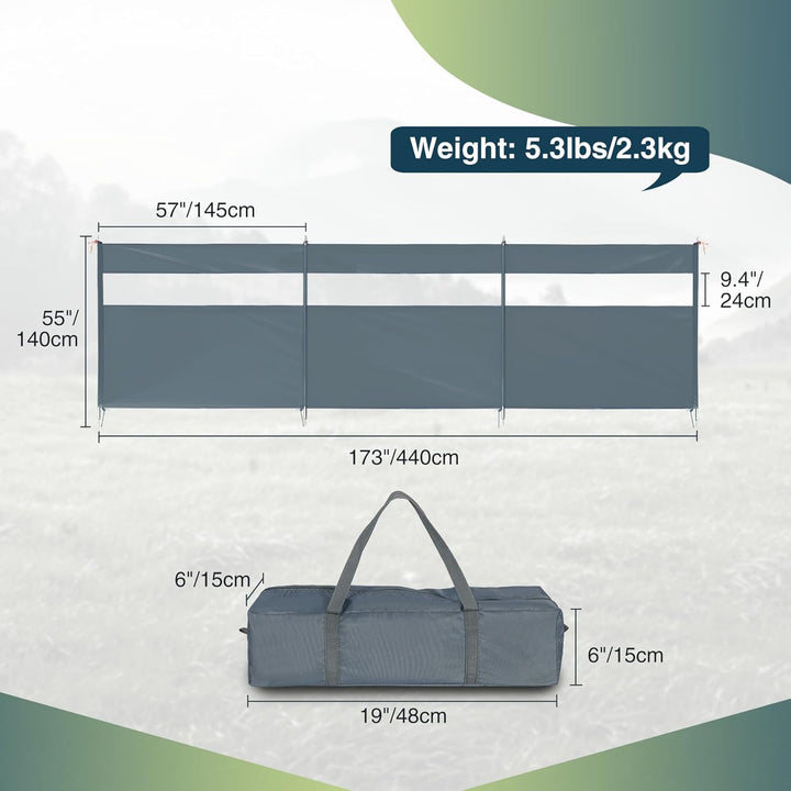 REDCAMP Windschutz für Camping, Heavy Duty Camping Sichtschutz Outdoor Caravan Privacy Shield mit To