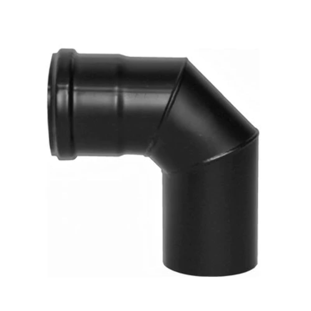90° Bogen emailliert für Pelletöfen 100 mm