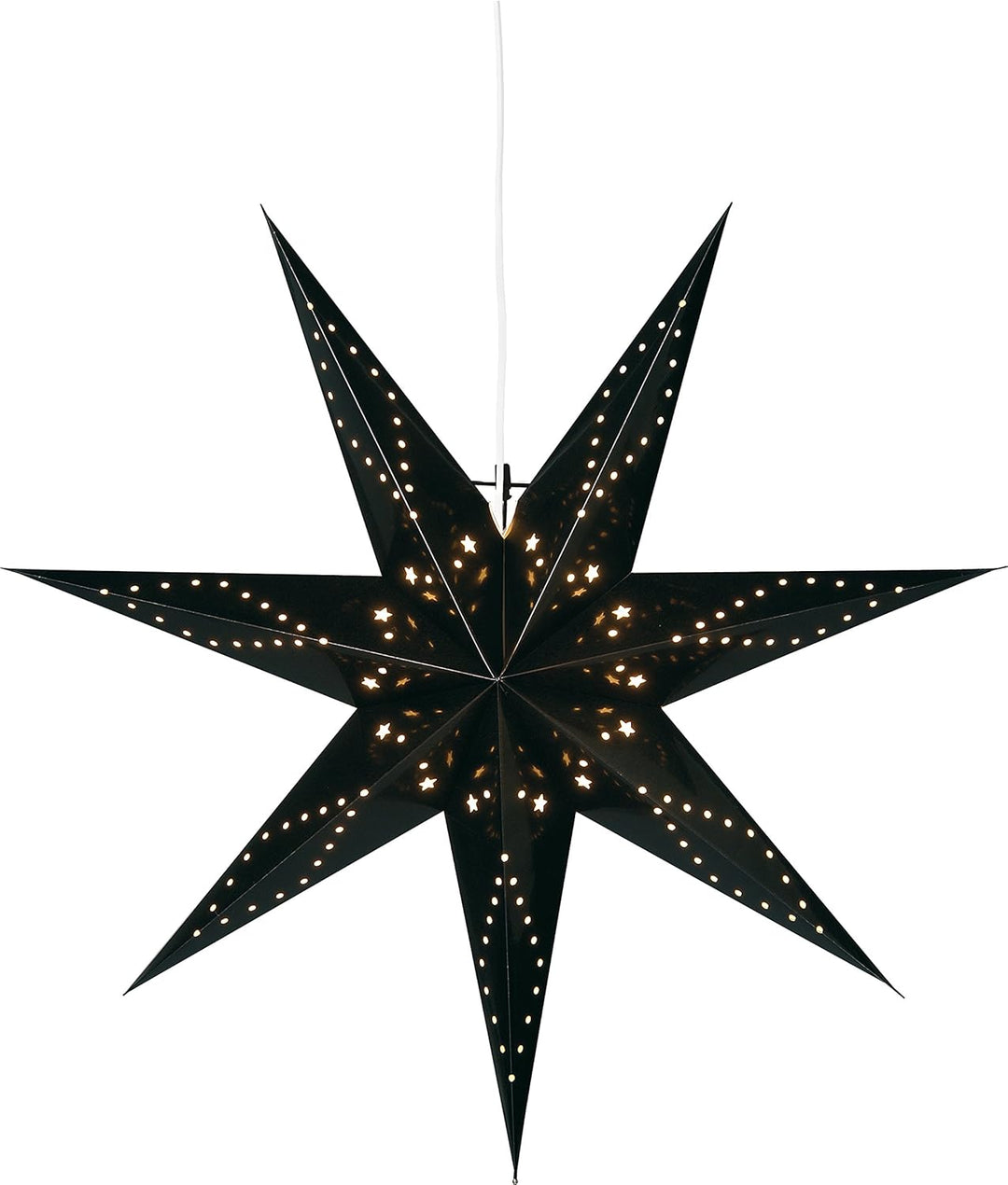 Star Trading 231-05 Papierstern "Katabo 100" incl. Kabelincl. Halterung, ca. 100x100 cm,Farbe: schwa