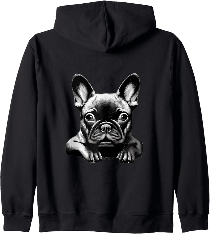 Bulldogge Hund American Bulldog Hundezeichnung Kapuzenjacke