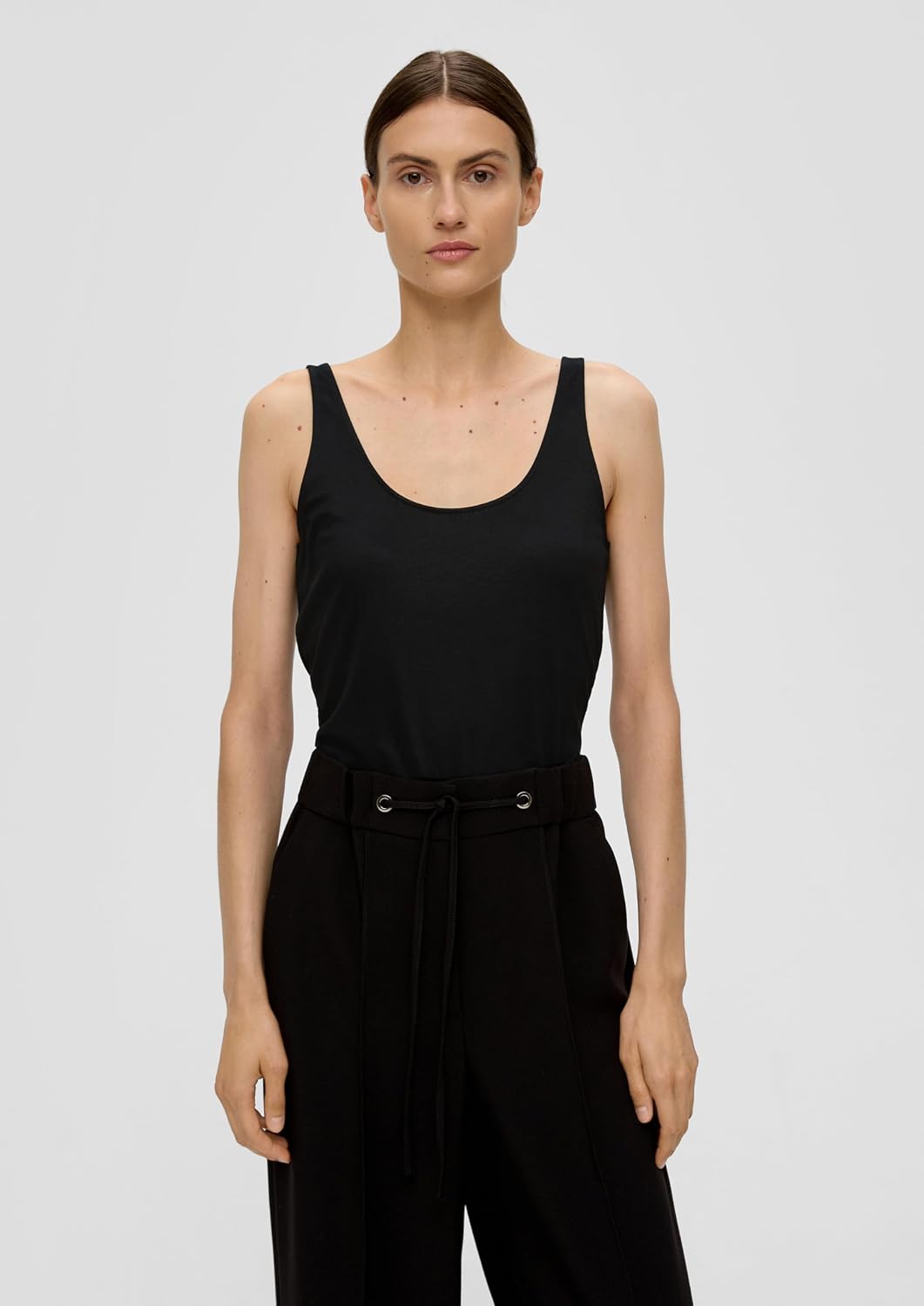 s.Oliver BLACK LABEL Damen 2135831 T-Shirt 42 Schwarz 9999, 42 Schwarz 9999