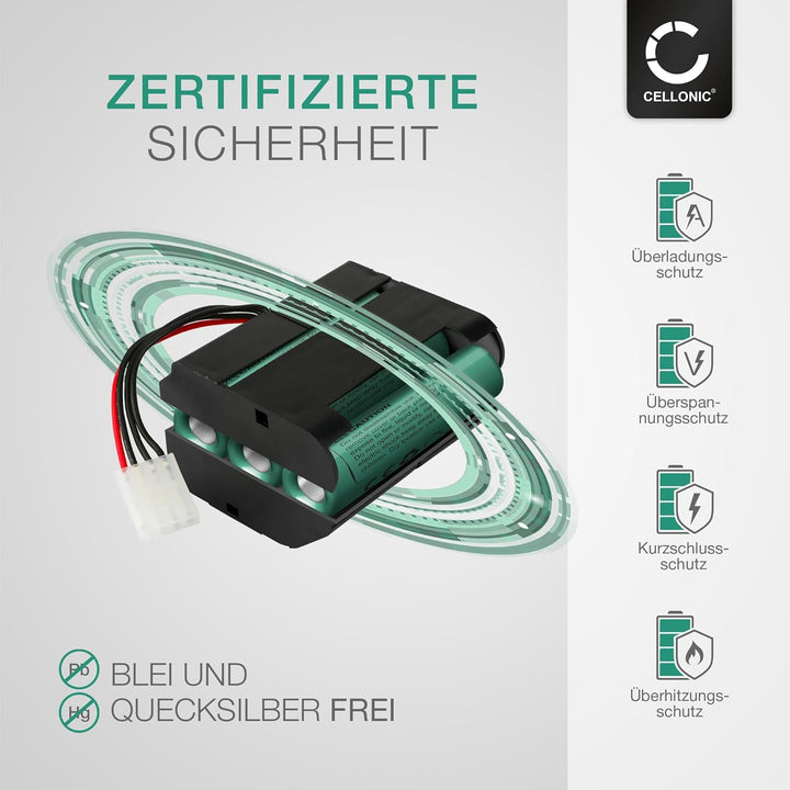 CELLONIC 2X Akku kompatibel mit Vorwerk Kobold VR100 VX100 Vorwerk 46439 PN46439 SCM61932 2x4500mAh