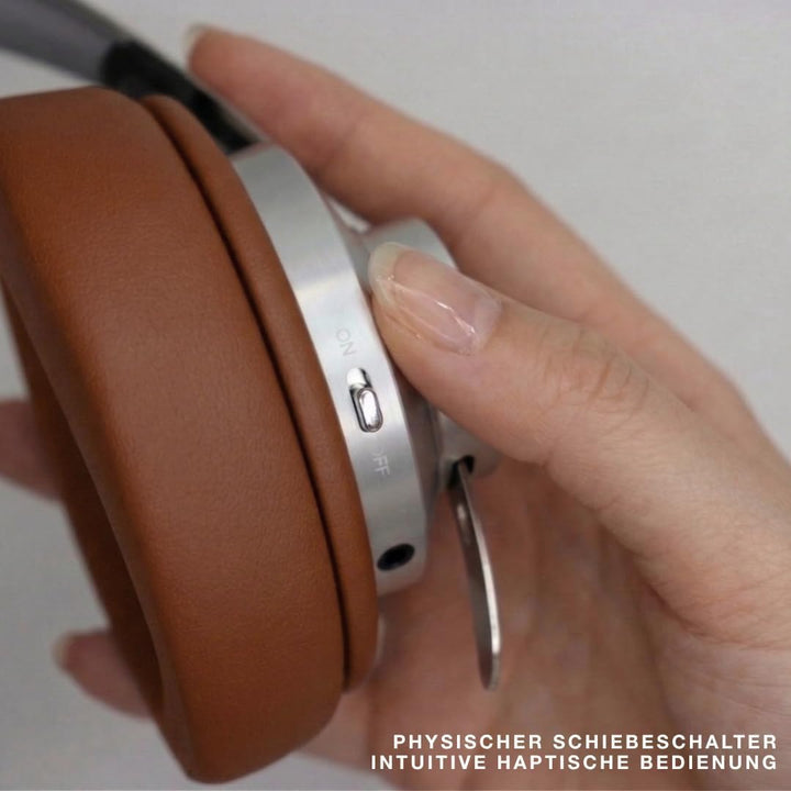 TELEFUNKEN ARCO Classic Edelstahl-Bluetooth-Kopfhörer – Ikonische Ganzmetall-Silhouette mit Luxus-Ha