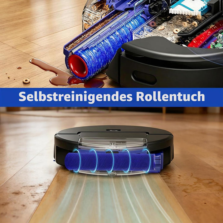 18 Stück Ersatzteile für Dyson Spot+ Scrub AI Roboter-Staubsauger, 2 Hauptbürsten, 2 Rollmopp, 8 Sei