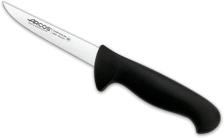 Arcos Profi-Ausbeinmesser - Edelstahlklinge NITRUM 100 mm - Schwarzer Polypropylen-Griff - Perfekt z