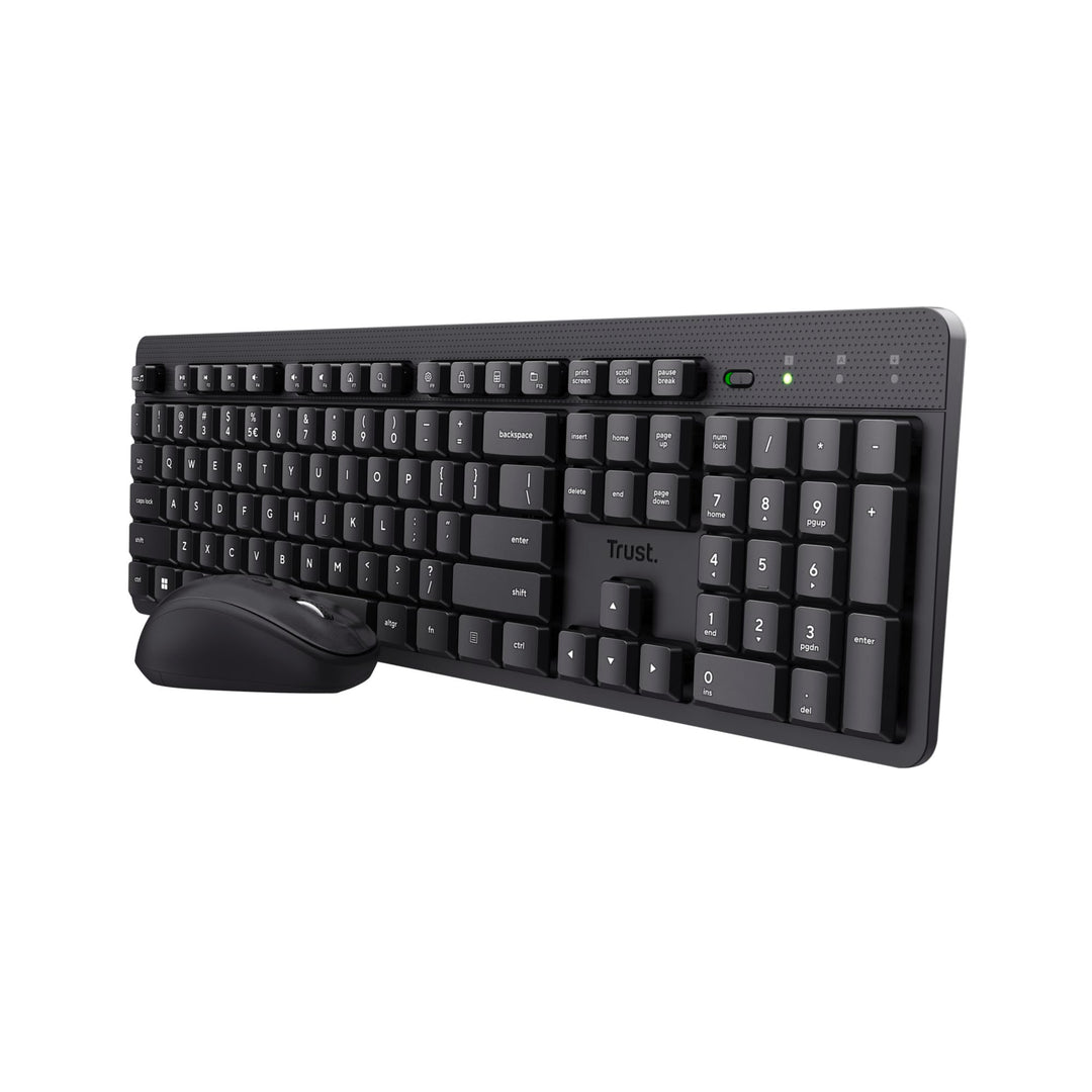 Trust ODY II Niederländisches Layout QWERTY Tastatur und Maus Set Kabellos