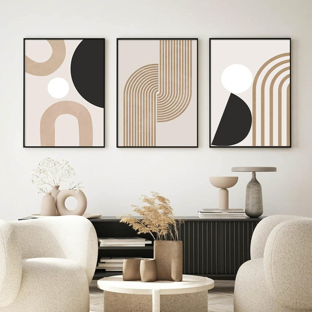 OTURRI Minimalistische Bilder Abstrakte Linie Poster Kunstdrucke Geometrische Wand Bilder Leinwand G