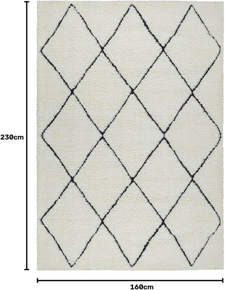 the carpet Velvet eleganter Designer Teppich Wohnzimmer, weicher &amp; pflegeleichter Hochflor Wohnzimme