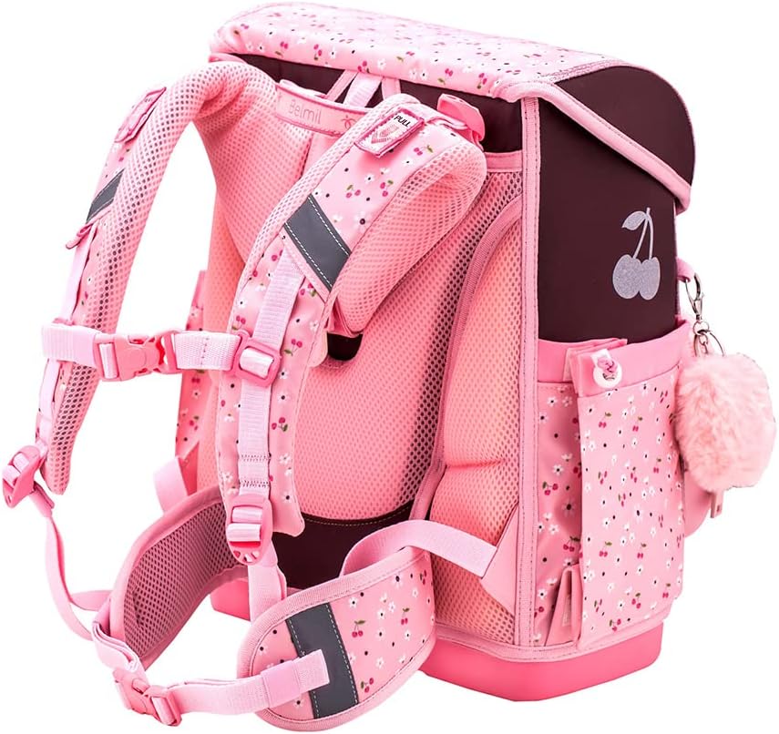 Belmil Premium Compact Plus ergonomisches Schulranzen Set 5 - teilig, AGR, Brustgurt, Hüftgurt, Magn