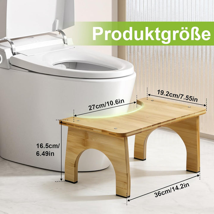 HA BIN Toilettenhocker für Erwachsene und Kinder, kackhocker gegen Verstopfung und für eine Gesünder