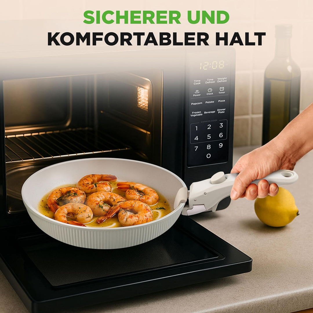 NutriChef Abnehmbarer Griff Ersatz für Topf | Ergonomisches, hitzebeständiges Design, Ein-Klick Druc
