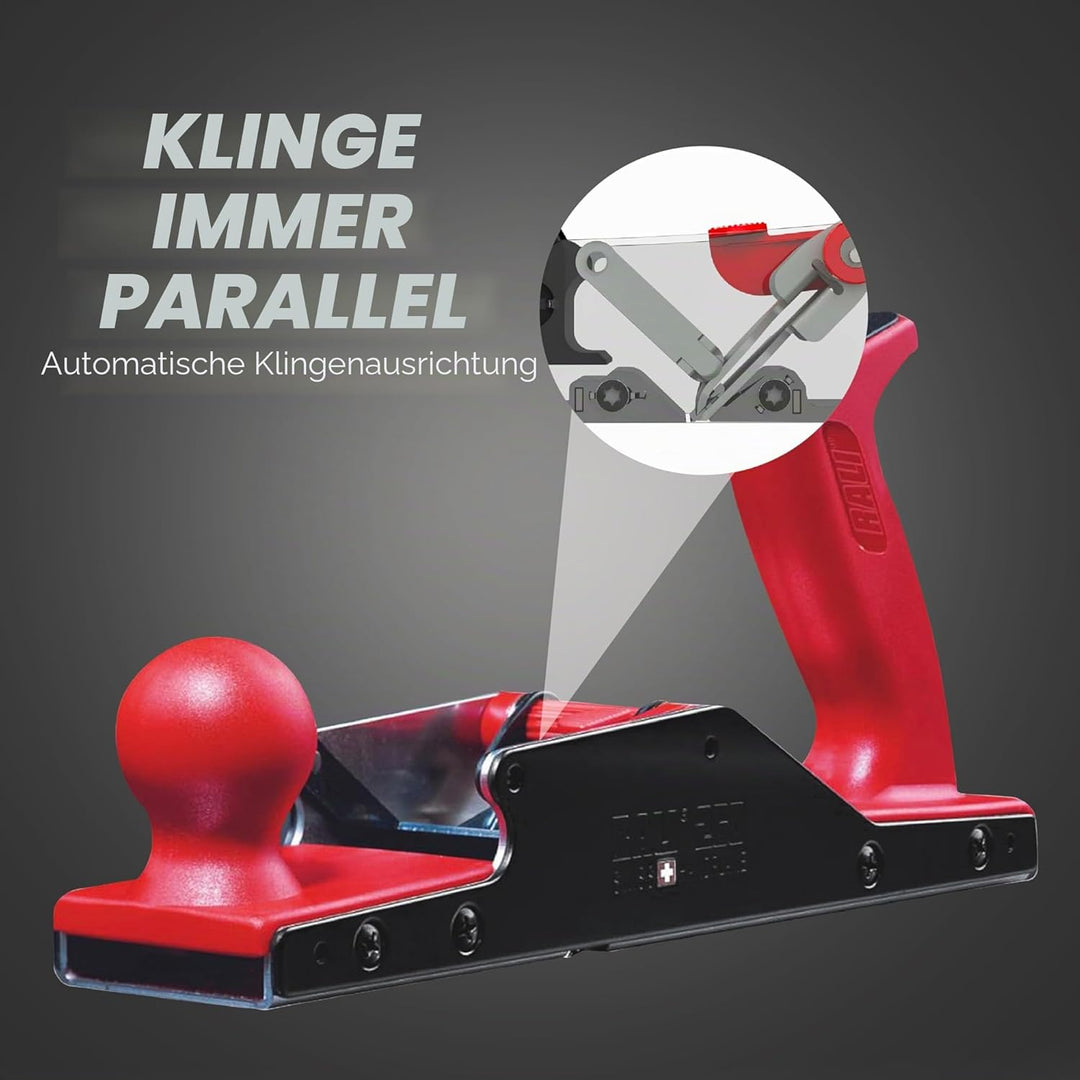 RALI 260 Monobloc Handholzhobel für Holzbearbeitung | Kein Schärfen erforderlich and Extrem einfache
