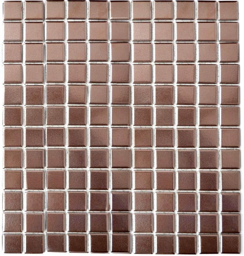 Mosaik Fliesen Mosaikfliesen Keramikmosaik Keramik Kachel kupfer Fliesenspiegel Küchenrückwand Wandv
