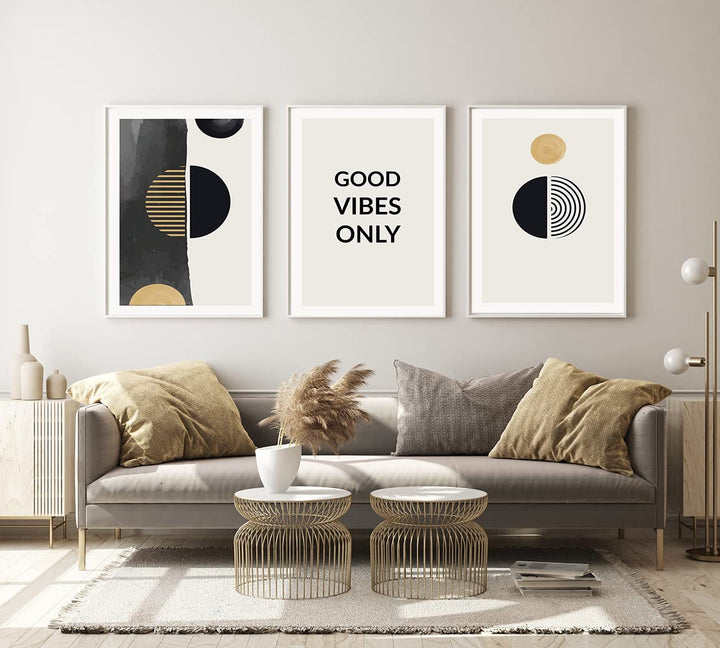 JNAOZI Leinwandbild Abstract Line Geometry Poster,Geometrisch Zeichnung Wandkunst,Modern Wanddeko Bi