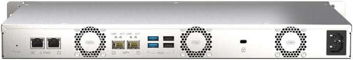 Qnap TS-435XeU-4G Rackmount-NAS 4 Bay Unterstüzt 2,5GbE/10GbE und M.2 NVMe SSD-Caching, Bundle mit 4