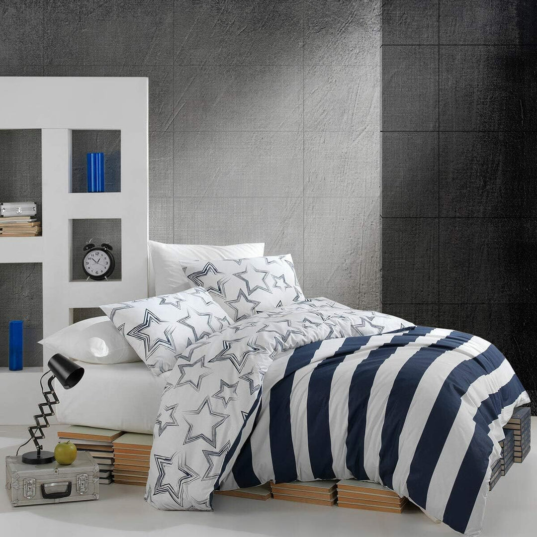 Traumschlaf Wendebettwäsche Stella im Modernen Look • mit Reissverschluss im Set• 100% Baumwolle 135