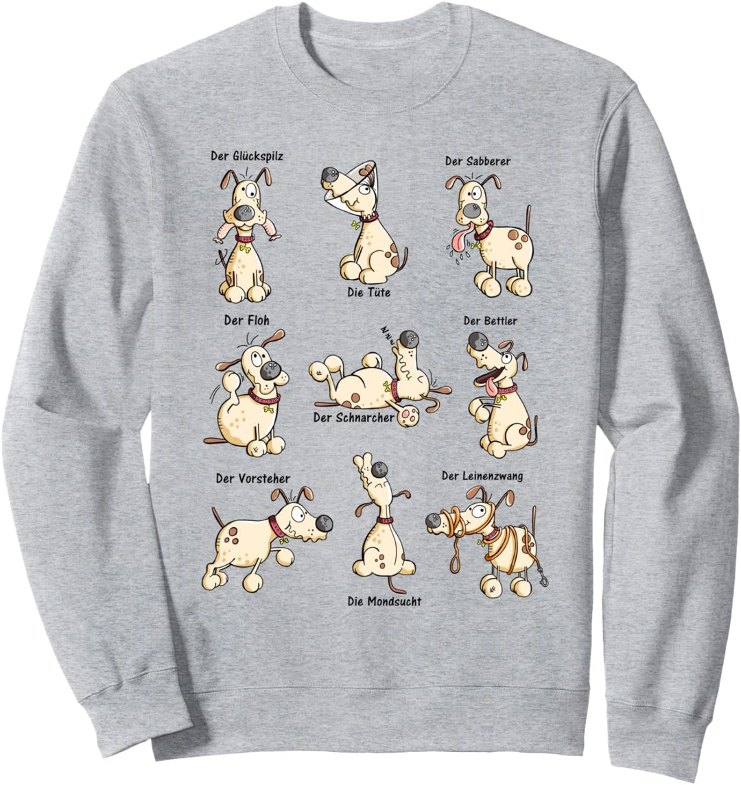 Hunde Yoga Comic T Shirt I Hundefreunde Funshirt Sweatshirt