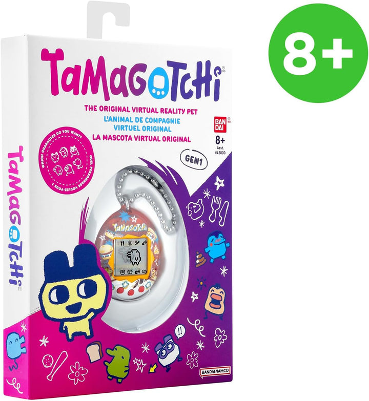 Bandai – Tamagotchi Original – Yummy – Elektronisches Virtuelles Haustier mit LCD‑Bildschirm auf Deu