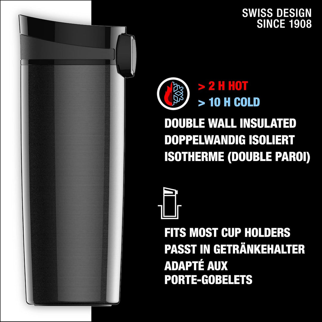 SIGG Miracle Thermobecher 0.47 L, schadstofffreier und isolierter Kaffeebecher, auslaufsicherer Coff