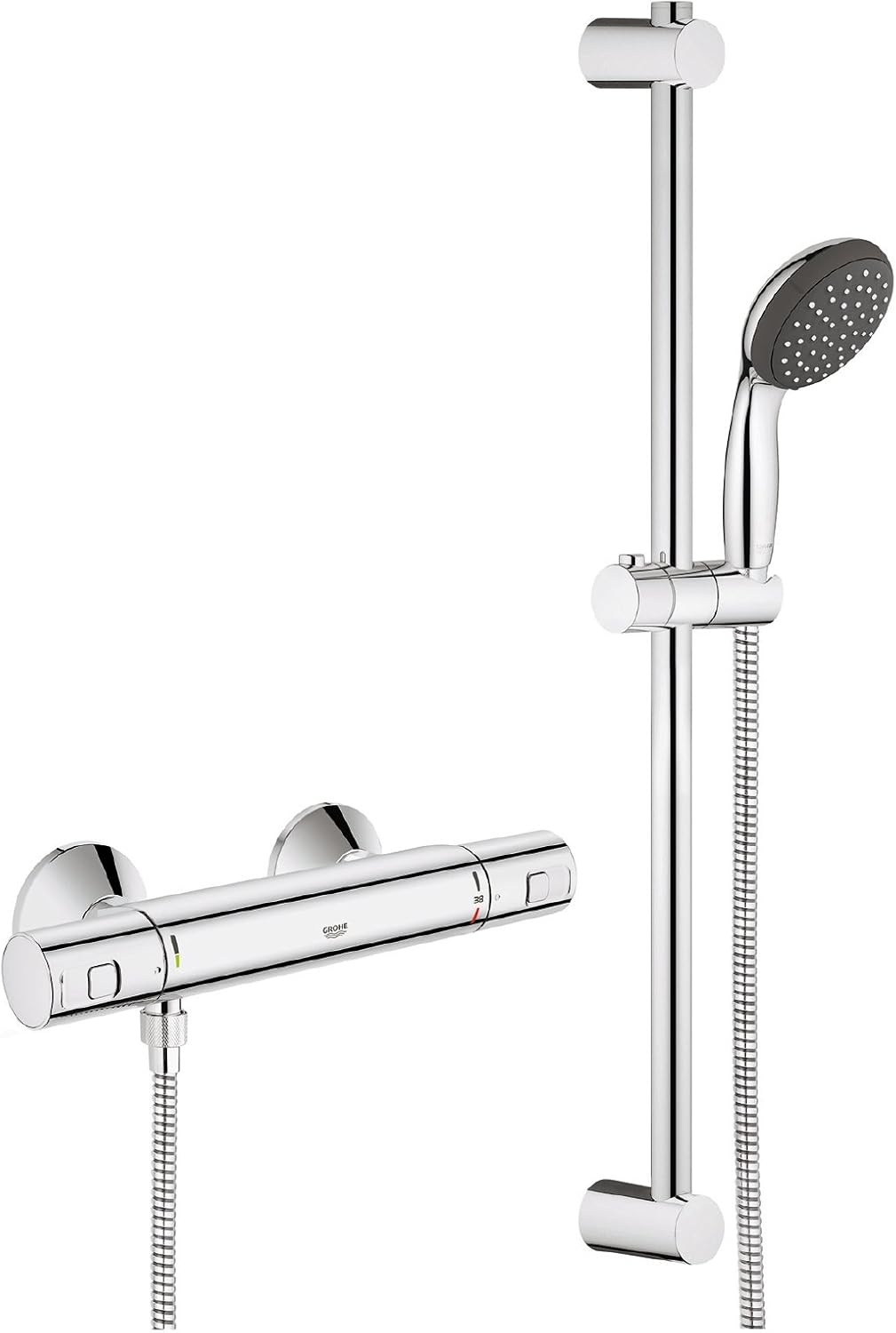 Grohe 09719 2 Precision Start 34597 Renovierungsset, Chrom Start Single 600mm, Start Single 600mm