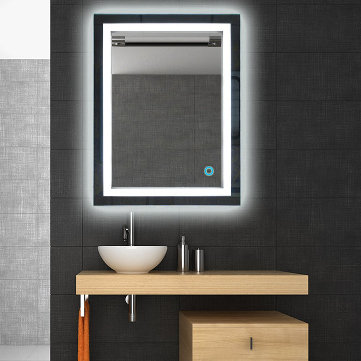 Willonin Badspiegel mit Beleuchtung, Badezimmerspiegel mit Beleuchtung, LED Badezimmerspiegel (50 *