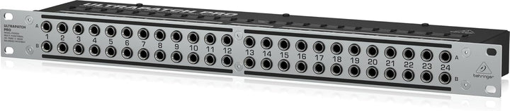 Behringer ULTRAPATCH PRO PX3000 Multifunktionales 48-Punkt 3-Mode Balanced Patchbay Single, Single