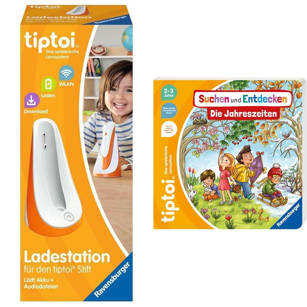 Ravensburger tiptoi Ladestation 00111 - lädt Akku und Audiodateien & tiptoi® Suchen und Entdecken: D