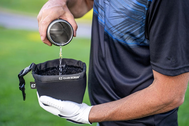 Club Scrub Reinigungsbeutel für Golfschläger und Golfbälle, wasserdichtes Innenfutter mit Clean-Face