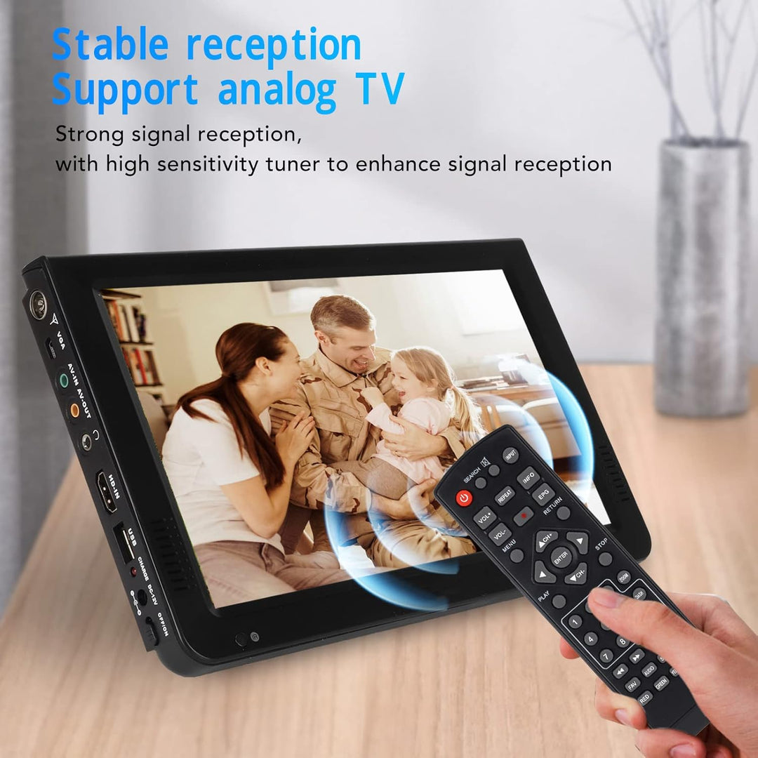 Tragbarer 10-Zoll-Digitalfernseher, TFT-LED-HD-Bildschirm, für Auto, Wohnwagen, Camping, Outdoor ode