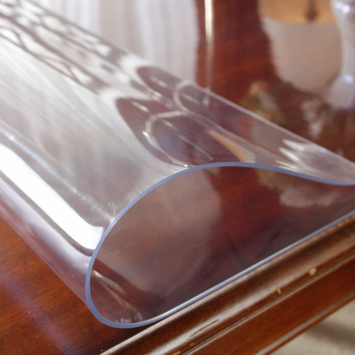 Schreibtischunterlage Transparent 2mm, 45 x 90cm Grosse Durchsichtig Klar Schreibtischmatte, Wasserd