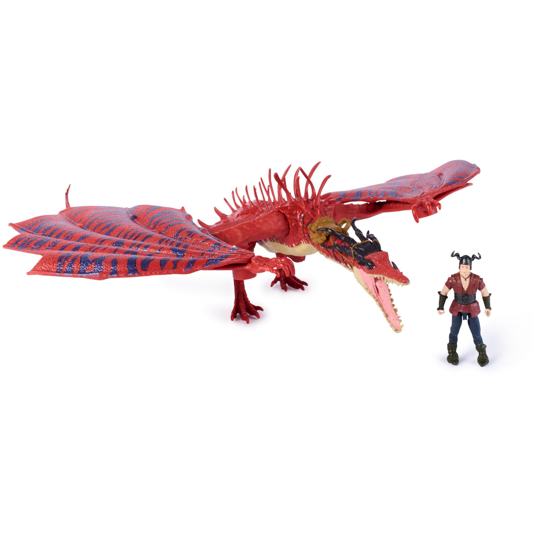 Dreamworks Dragons How to Train Your Dragon, Monstrous Nightmare and Snotlout, Viking Duo Action Fig