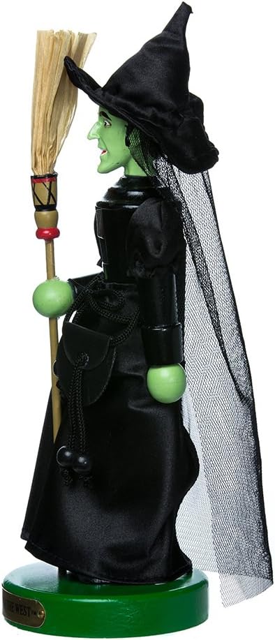 Kurt Adler 27,9 cm Wizard of Oz Wicked Hexe Nussknacker, schwarz, one Size Innenbereich, Innenbereic
