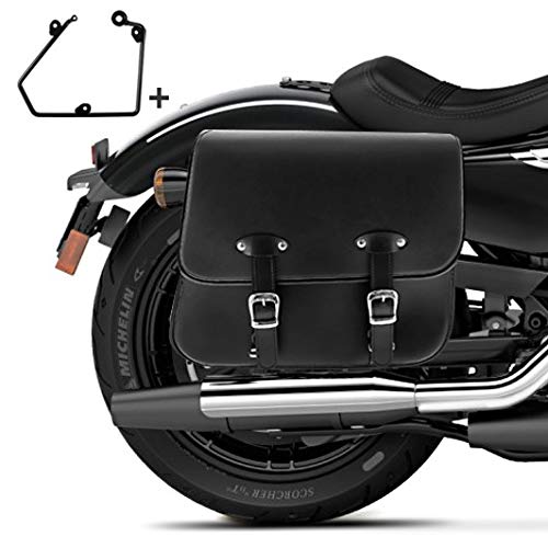 Craftride Satteltasche mit Halter für Chopper/Custombikes 95-15 rechts Laredo 20l