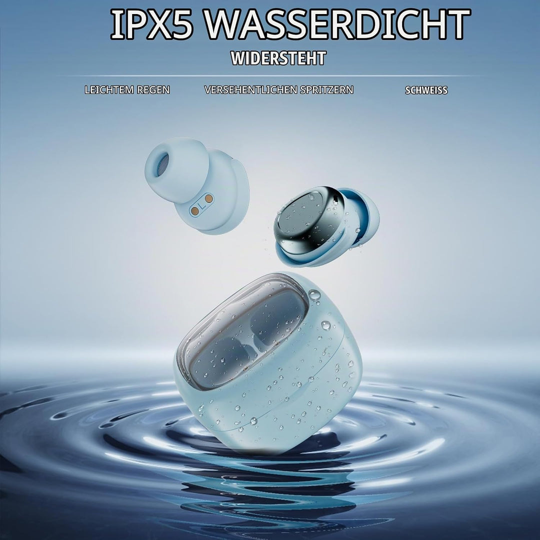 Mini Schlafkopfhörer Bluetooth 5.4 Kopfhörer, 2025 Neue in Ear Kopfhörer Kabellos mit 25 Stunden Akk