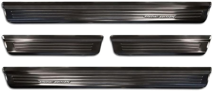 Avisa Black Stainless Steel Door sill Protectors Compatible with Nissan Qashqai III 2021- - 'Special