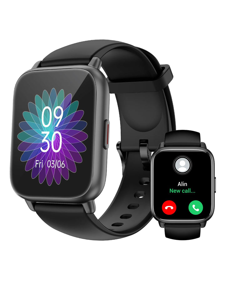 RUIMEN Smartwatch mit Telefonfunktion,Smartwatch für Damen Herren HD-Touch Screen Fitnessuhr mit SpO