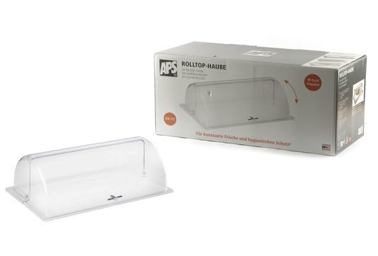 APS 11010 GN 1/1 Rolltop Abdeckung, 53 x 32, 5 x 19 cm, Verchromter Griff