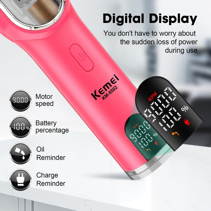 KEMEI 8502 Professionelle Haarschneidemaschinen Set für Männer, Elektrische Schnurlose Haarschneidem