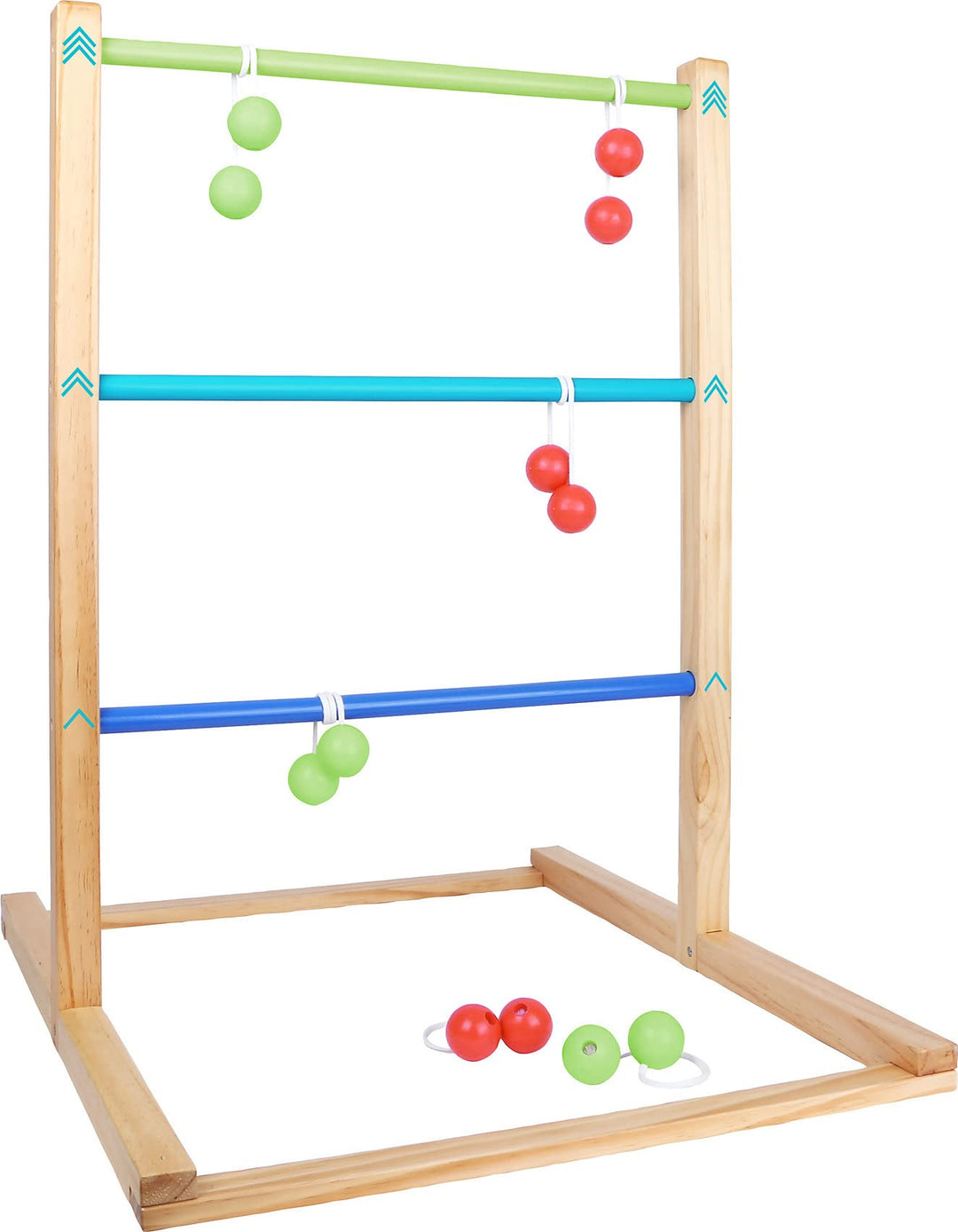small foot Wurfspiel Leitergolf „Active“ aus Holz, Outdoor-Spiel für Gross und Klein, ab 3 Jahren, 1
