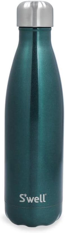 S'well Original Trinkflasche, grüner Saphir, 500ml, vakuumisolierte Trinkflasche hält Getränke kalt