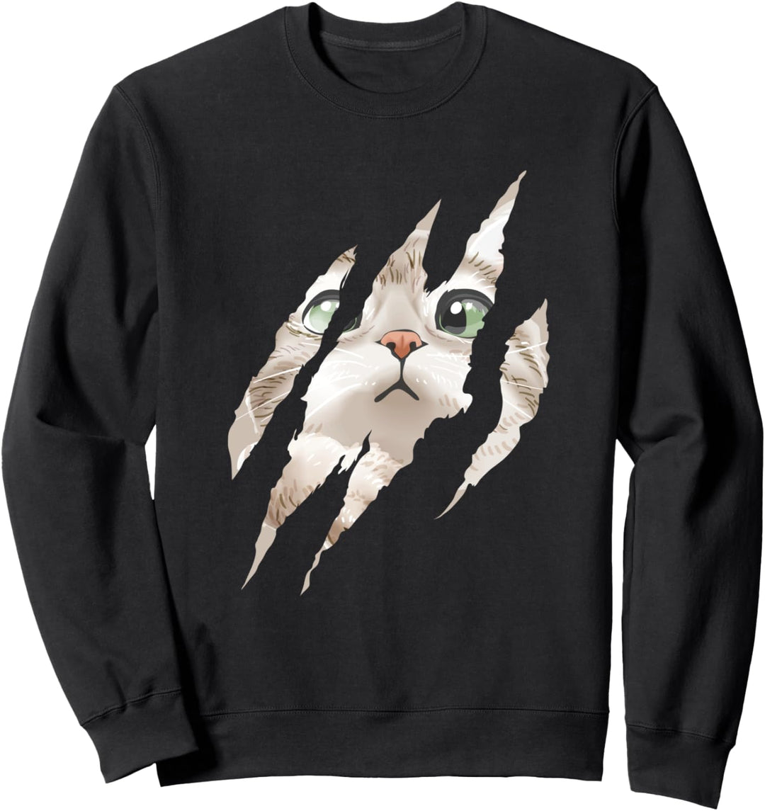 Niedliche Katze Kawaii Haustier Tierliebe Sweatshirt