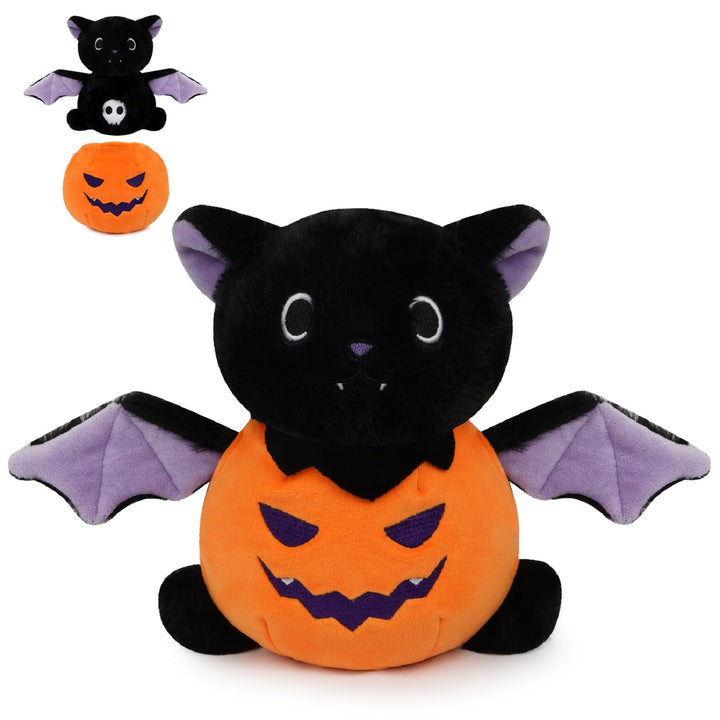 MUFEIRUO Halloween Fledermaus Plüsch,Halloween Fledermaus Plüschtiere,Halloween Kürbis Plüsch,Hallow