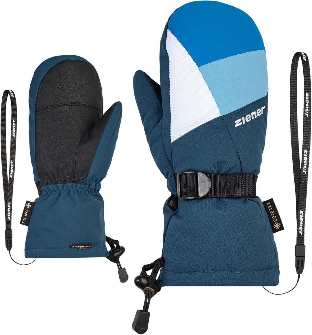 Ziener Jungen Lanic Ski-Fäustling/Wintersport | wasserdicht, atmungsaktiv 4 hale navy, 4 hale navy