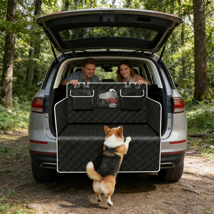 JMIATRY 1 Stück Hundedecke Auto Kofferraum, Kofferraumschutz Hund 103 x 180 cm, Kofferraumdecke Hund