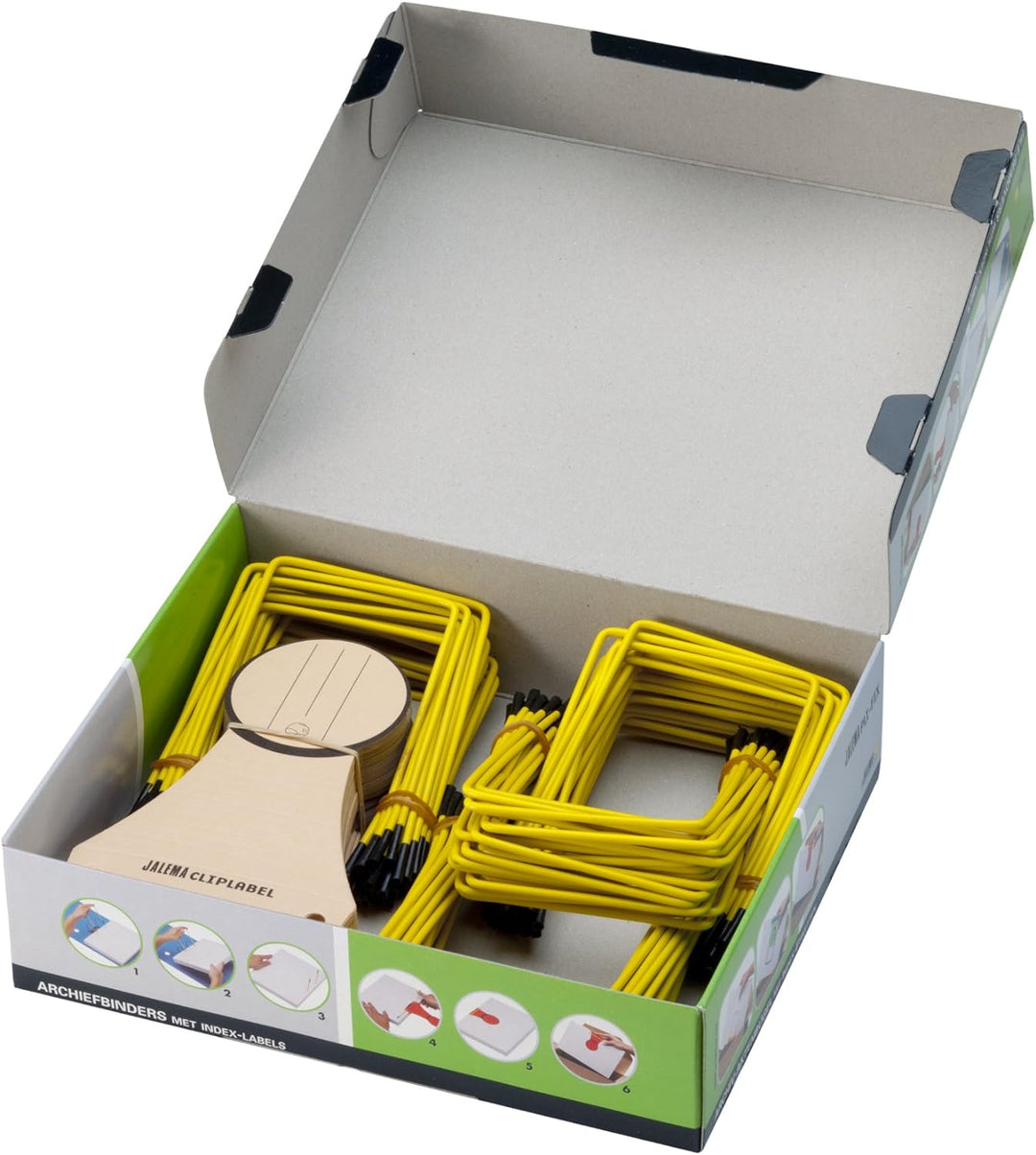 Jalema Pli-Fix Archivbinder 2639800000, Füllvermögen circa 700 Blatt, 100er Packung, 88 mm Lochung,