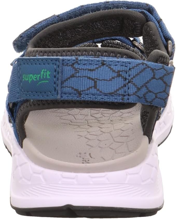 Superfit Mädchen Criss Cross Sandale 1-000580Sandale 27 EU Weit Blau Grün 8030, 27 EU Weit Blau Gr&#
