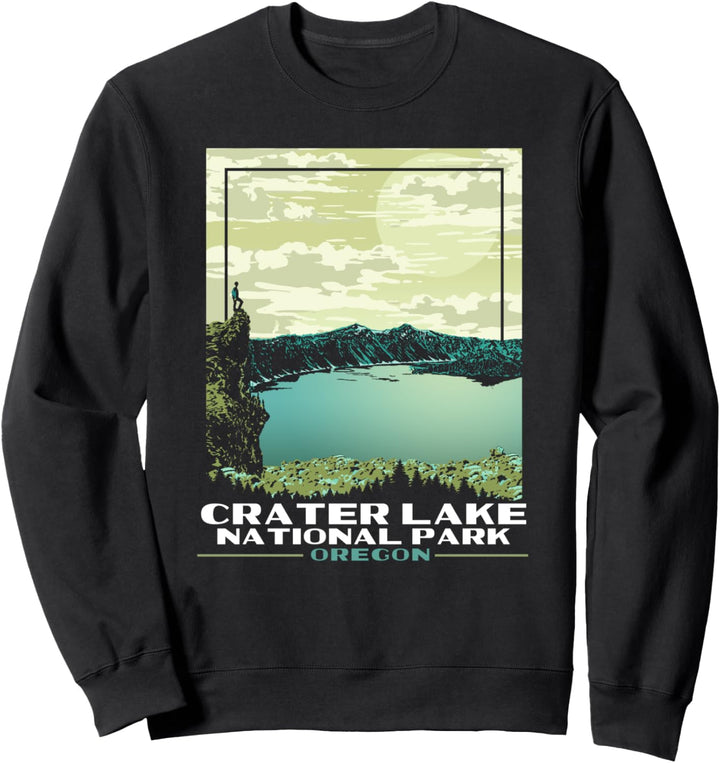 Crater Lake National Park Klamath Oregon | Vintage WPA Style Sweatshirt