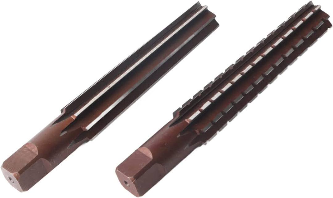 Kegel-Reibahlen-Set, 2 Stück, grob + feine Morsekegel-Reibahle, Hartstahl, Bohrreibahle, Schneidewer